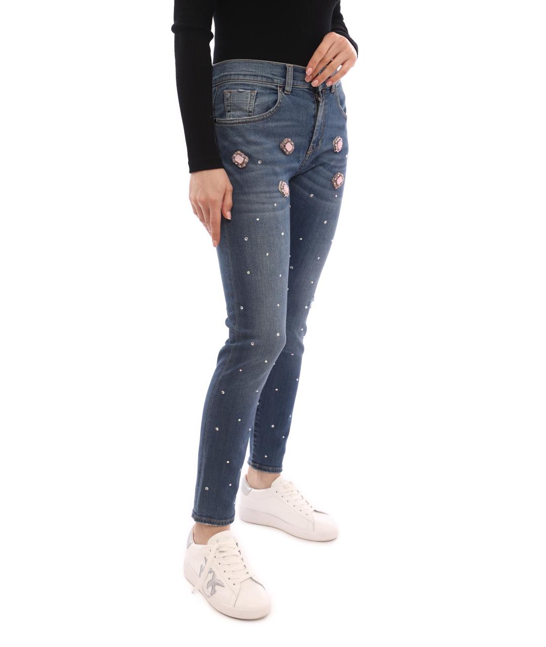 PINKO Синие джинсы слим, фото 6