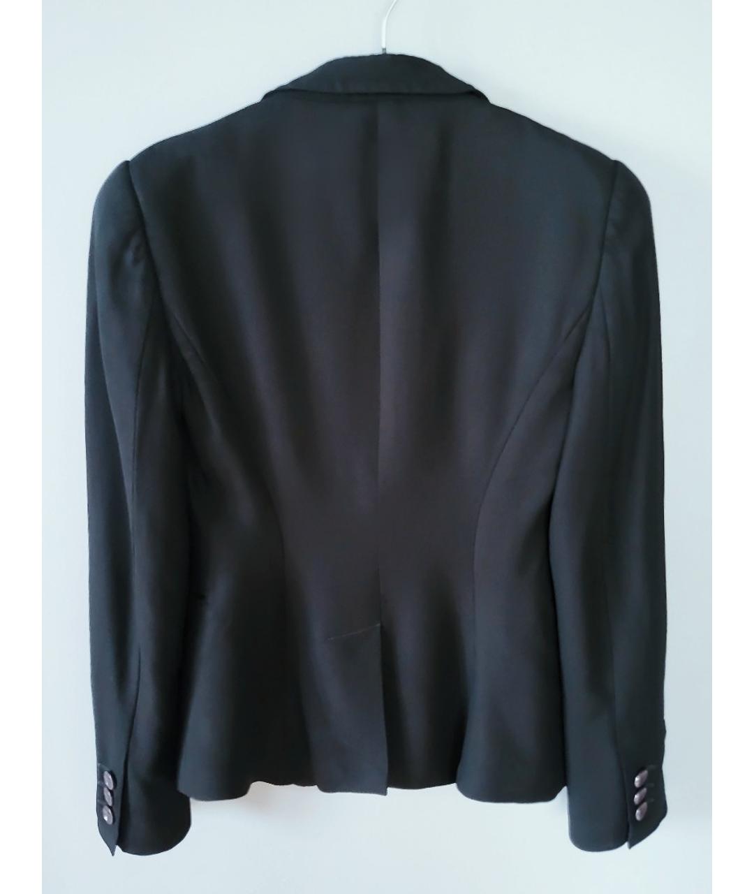 EMPORIO ARMANI Антрацитовый вискозный жакет/пиджак, фото 2