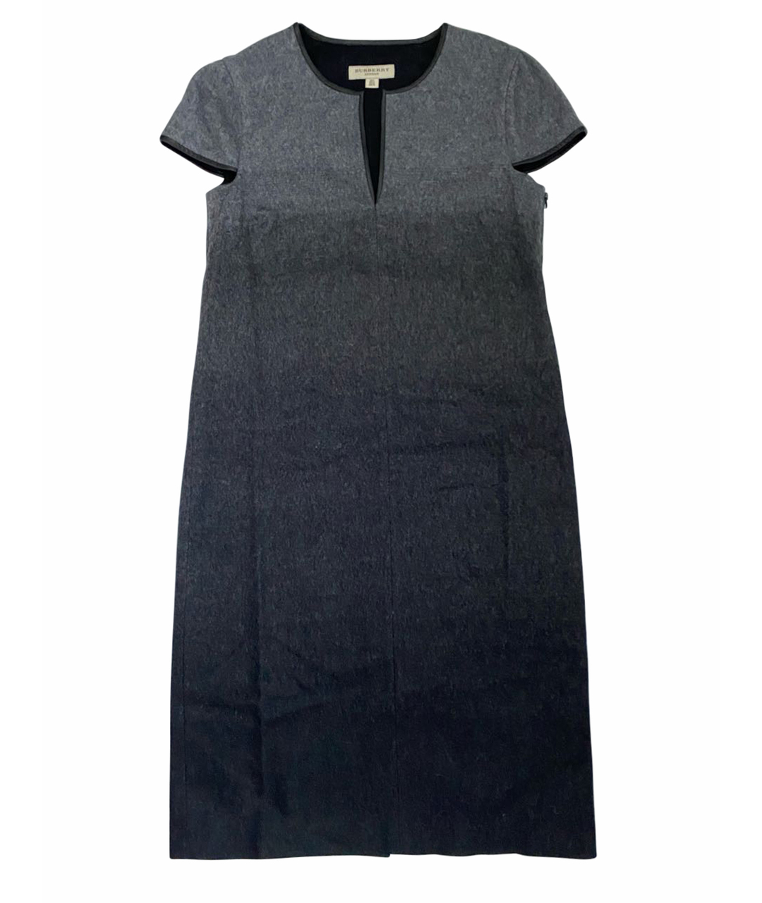 BURBERRY Антрацитовое шерстяное повседневное платье, фото 1