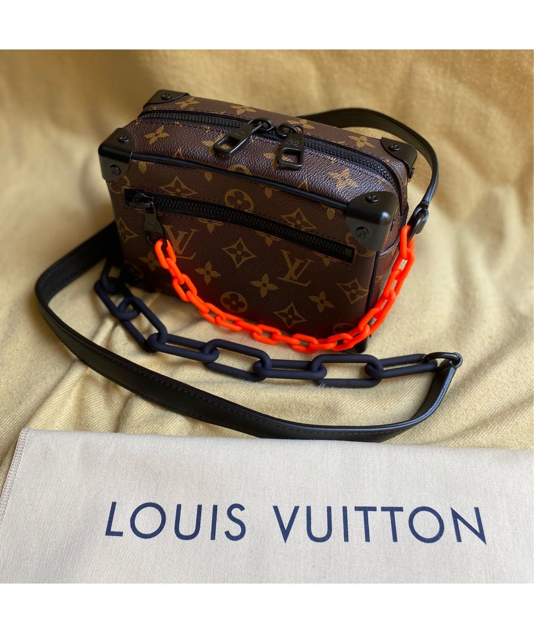 LOUIS VUITTON PRE-OWNED Коричневая кожаная сумка на плечо, фото 2