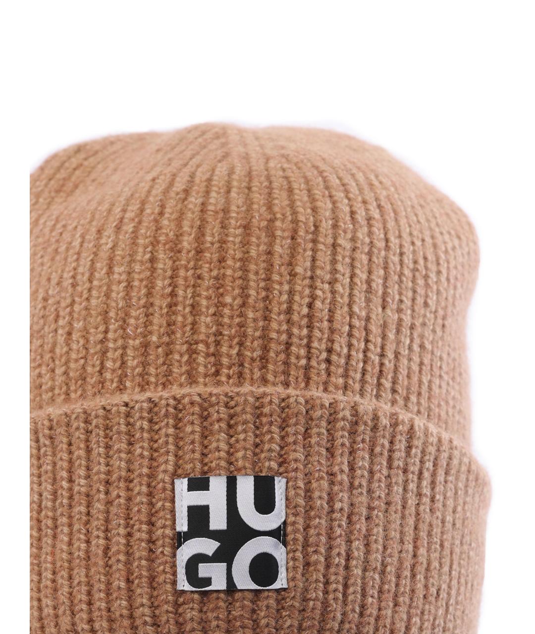 HUGO BOSS Коричневая шапка, фото 3
