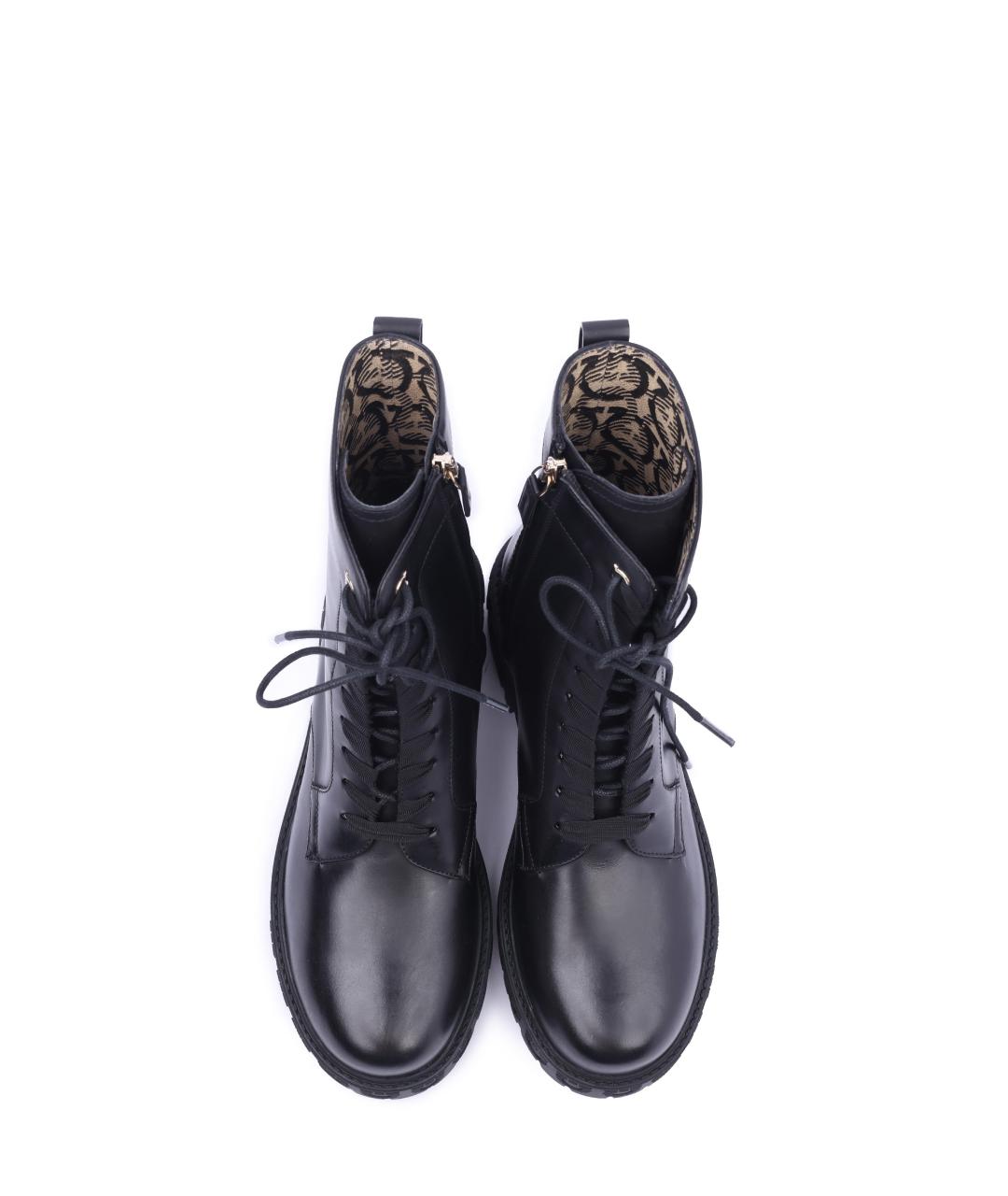 FERRAGAMO Черные ботинки, фото 4