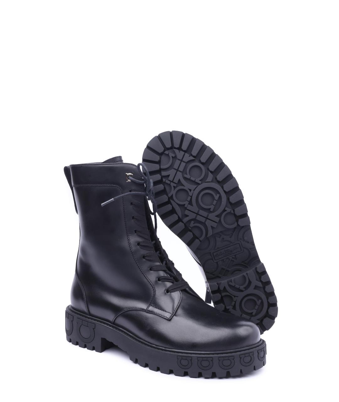 FERRAGAMO Черные ботинки, фото 3