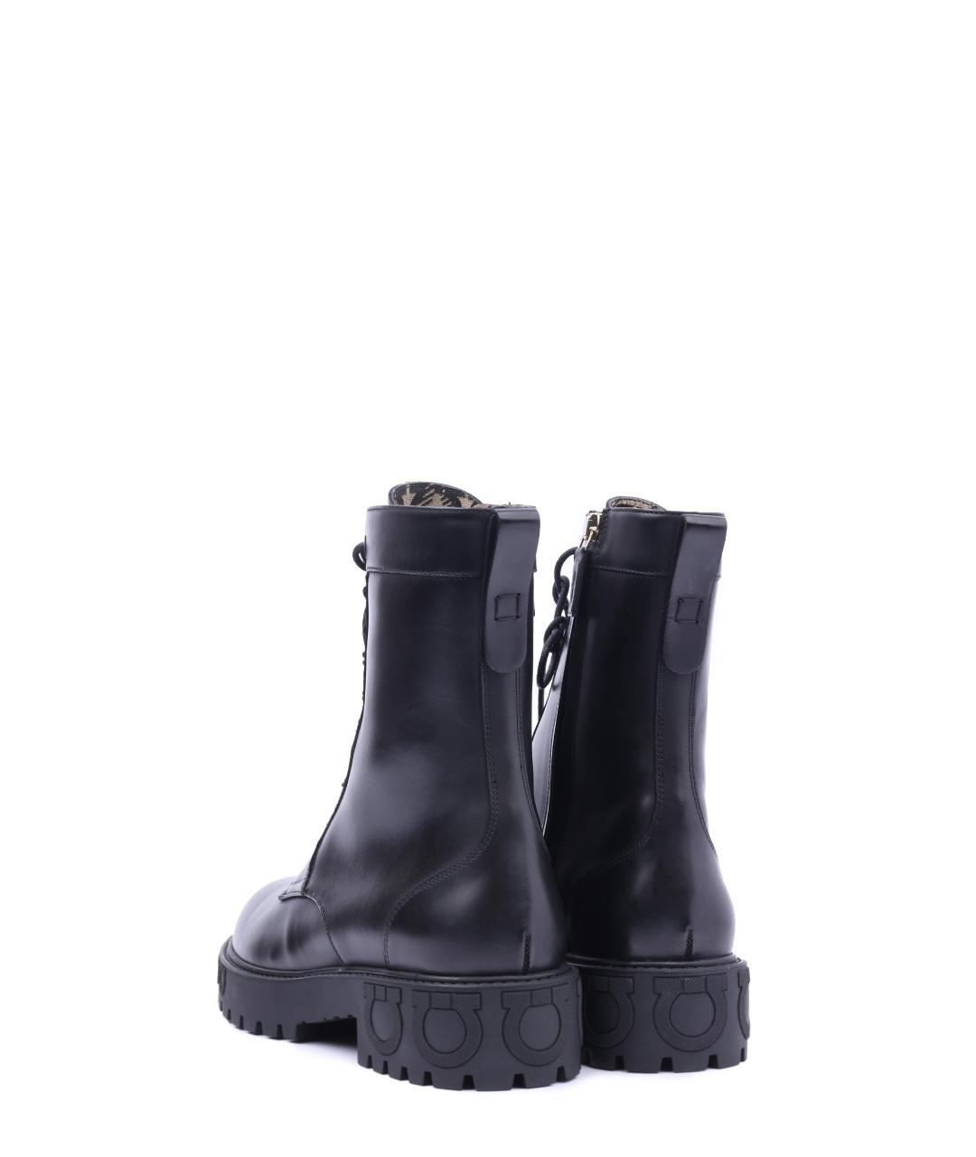 FERRAGAMO Черные ботинки, фото 5