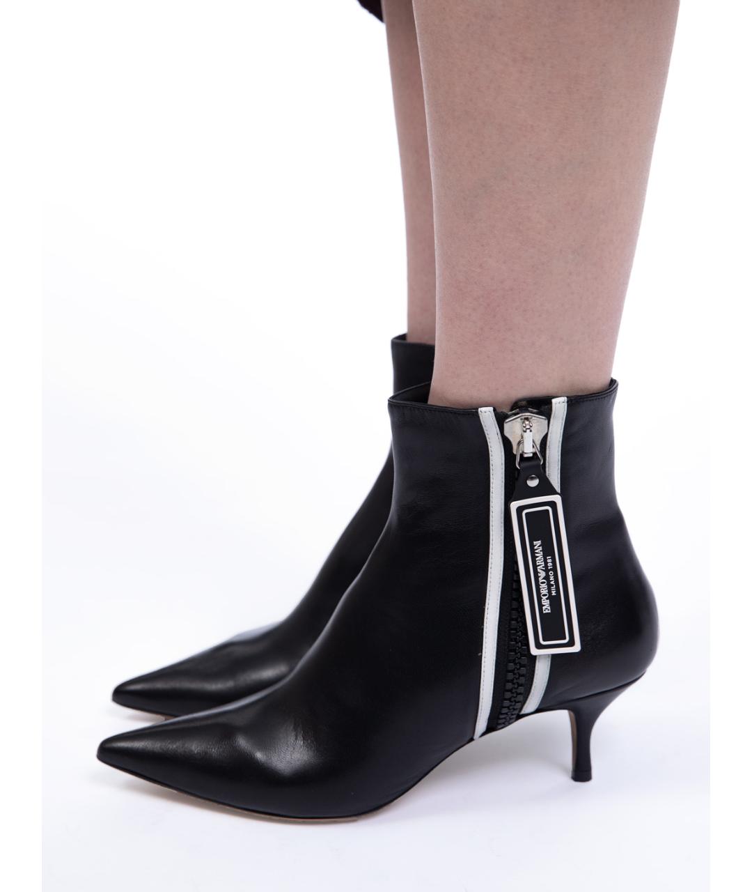 EMPORIO ARMANI Черные ботильоны, фото 3