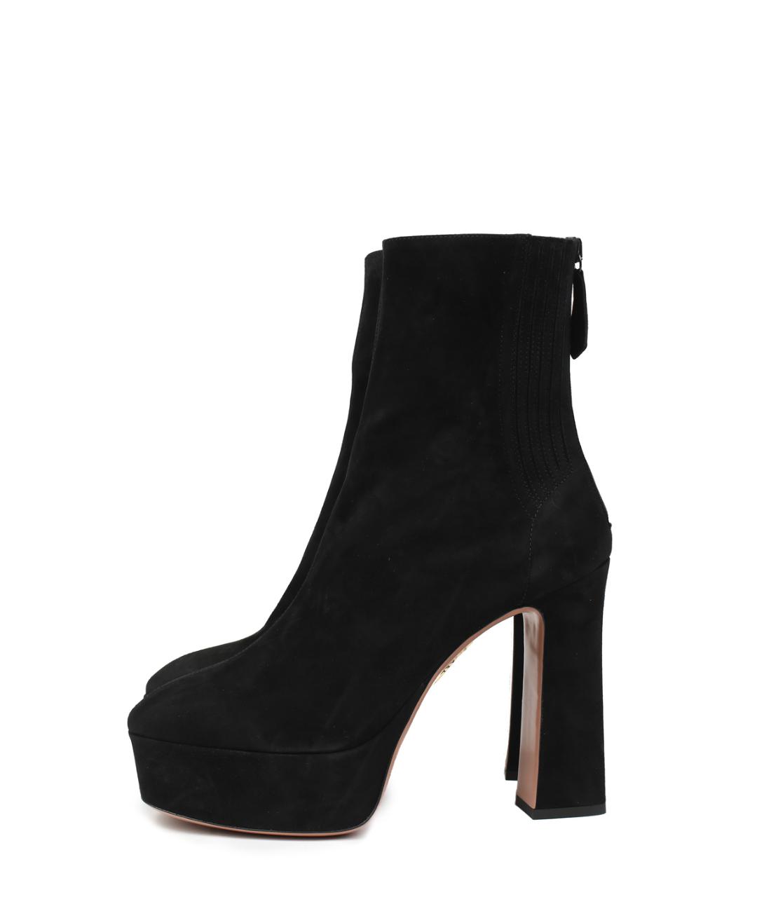 AQUAZZURA Черные ботильоны, фото 5