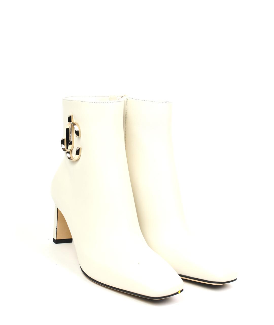 JIMMY CHOO Белые ботильоны, фото 4