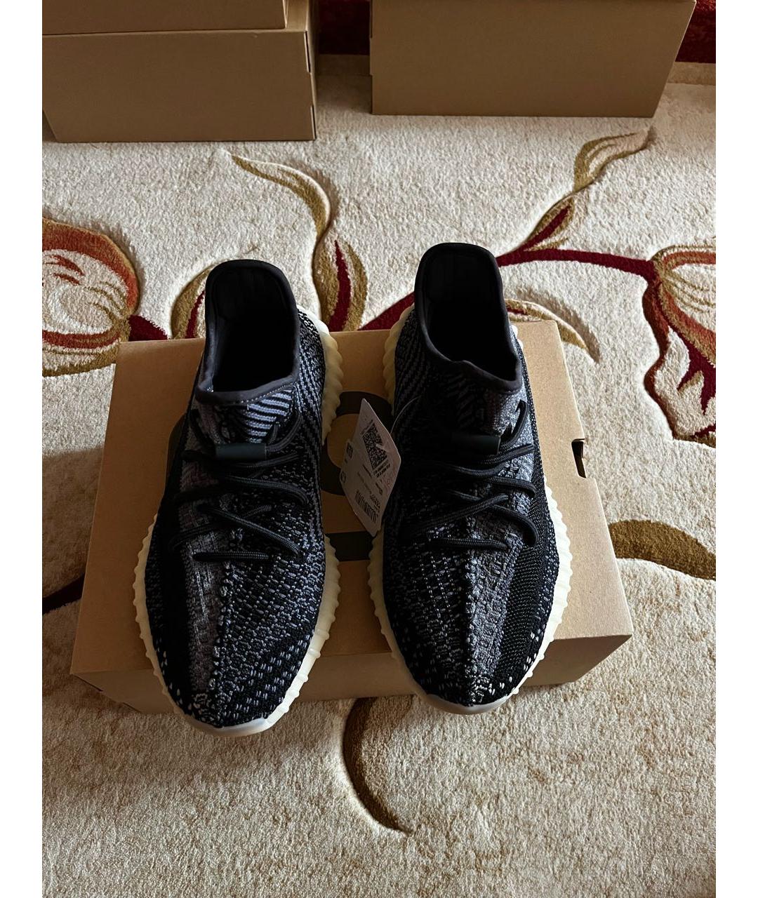 ADIDAS YEEZY Черные резиновые кроссовки, фото 2