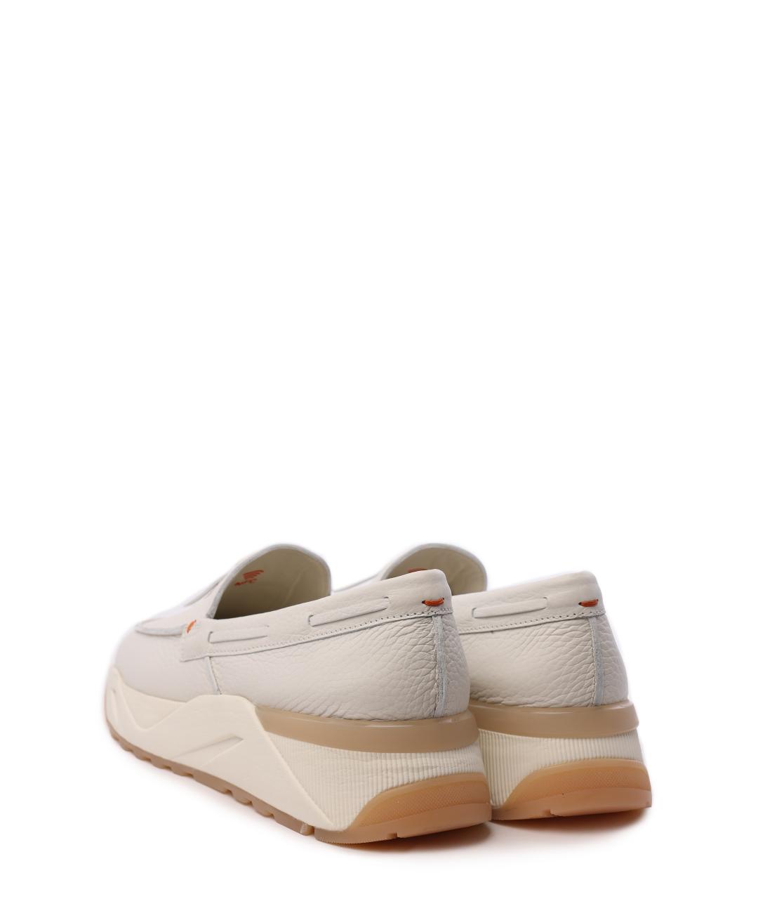 SANTONI Белые мокасины, фото 5