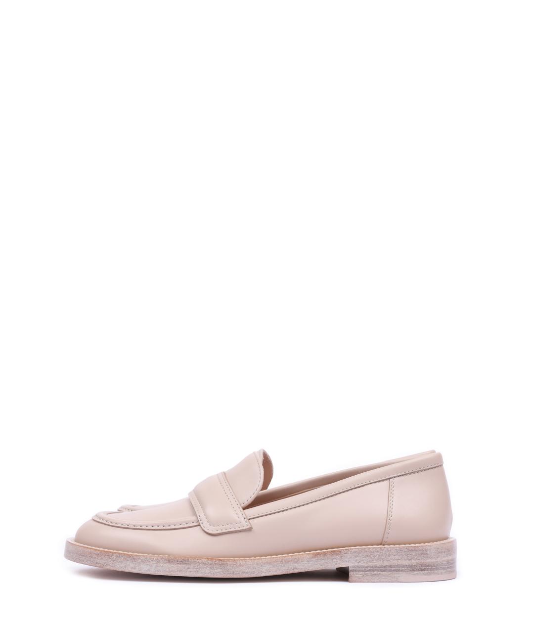 GIANVITO ROSSI Бежевые лоферы, фото 6