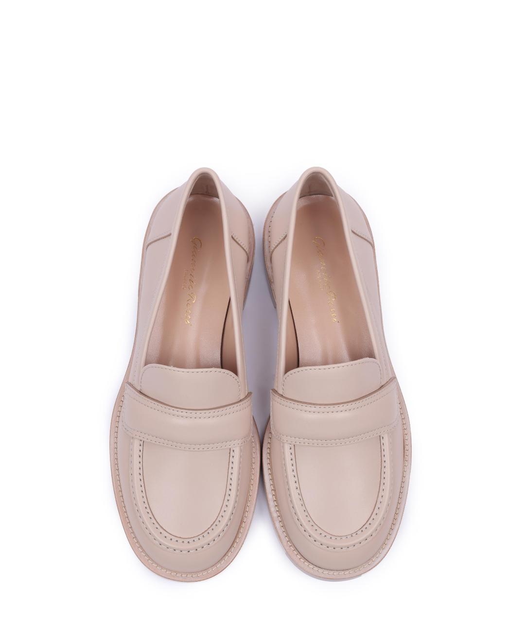 GIANVITO ROSSI Бежевые лоферы, фото 5