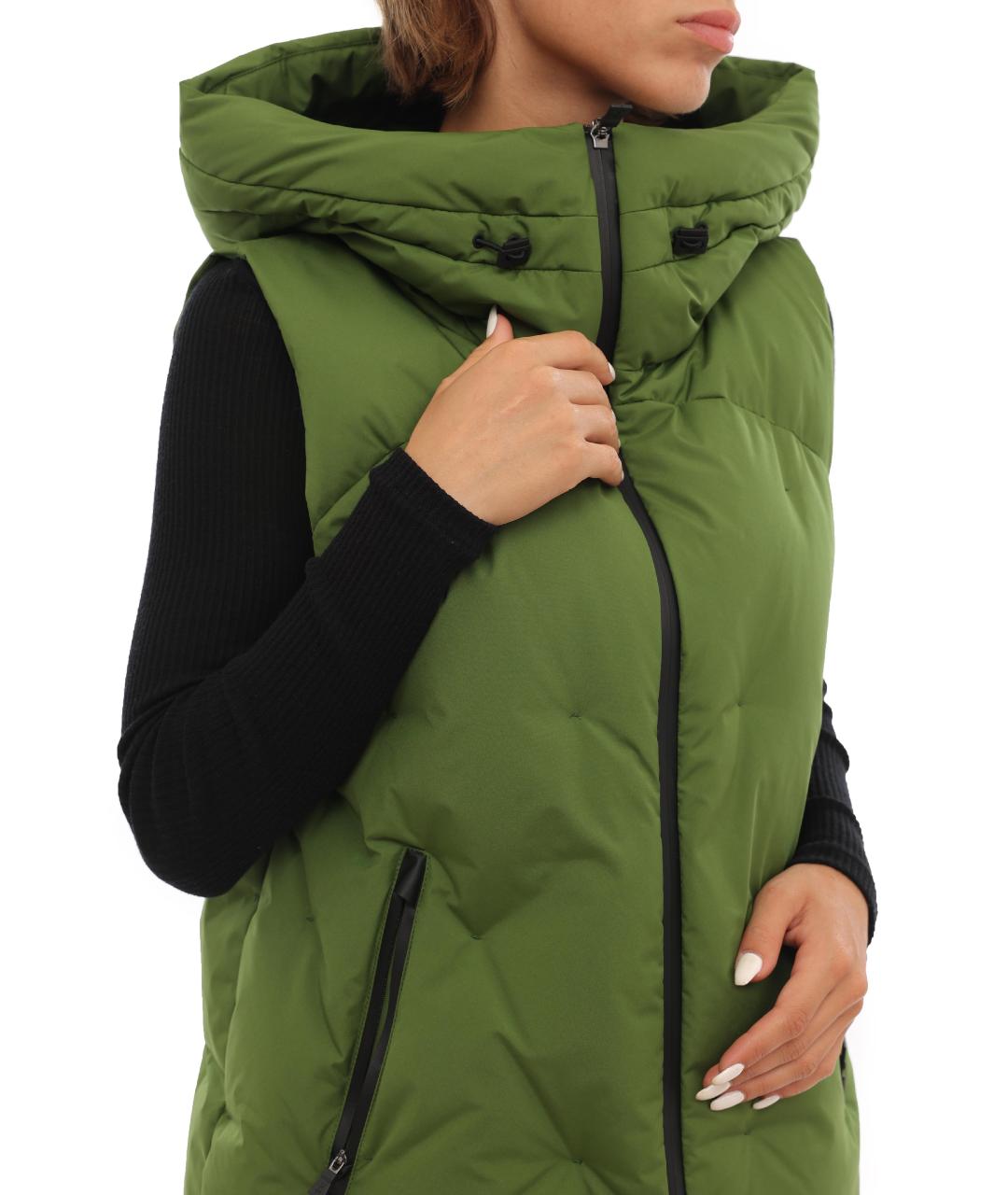 HERNO Зеленый жилет, фото 7