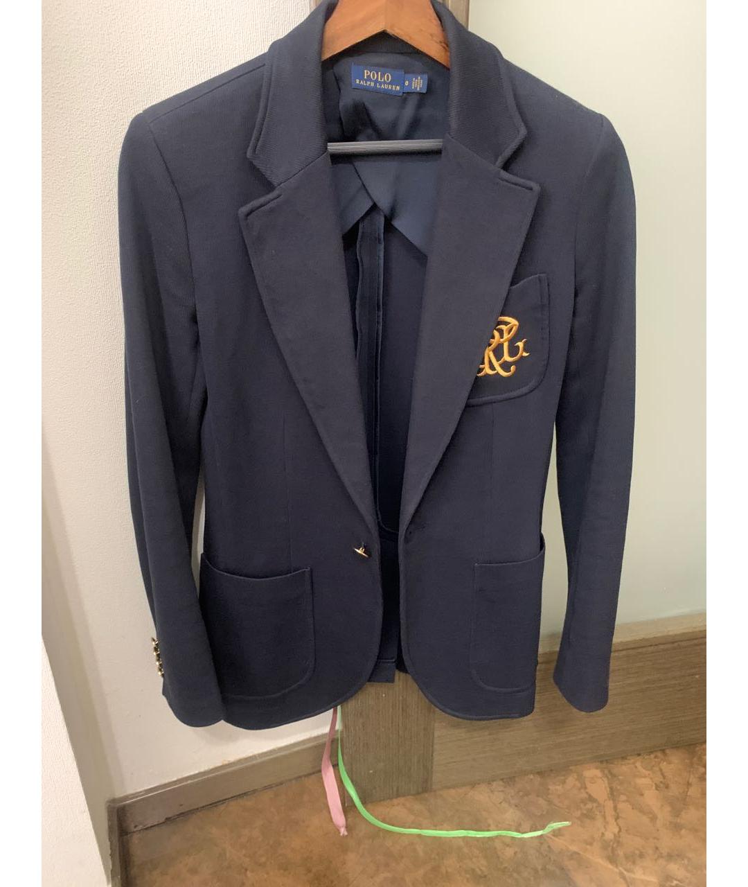 POLO RALPH LAUREN Синий хлопковый жакет/пиджак, фото 5