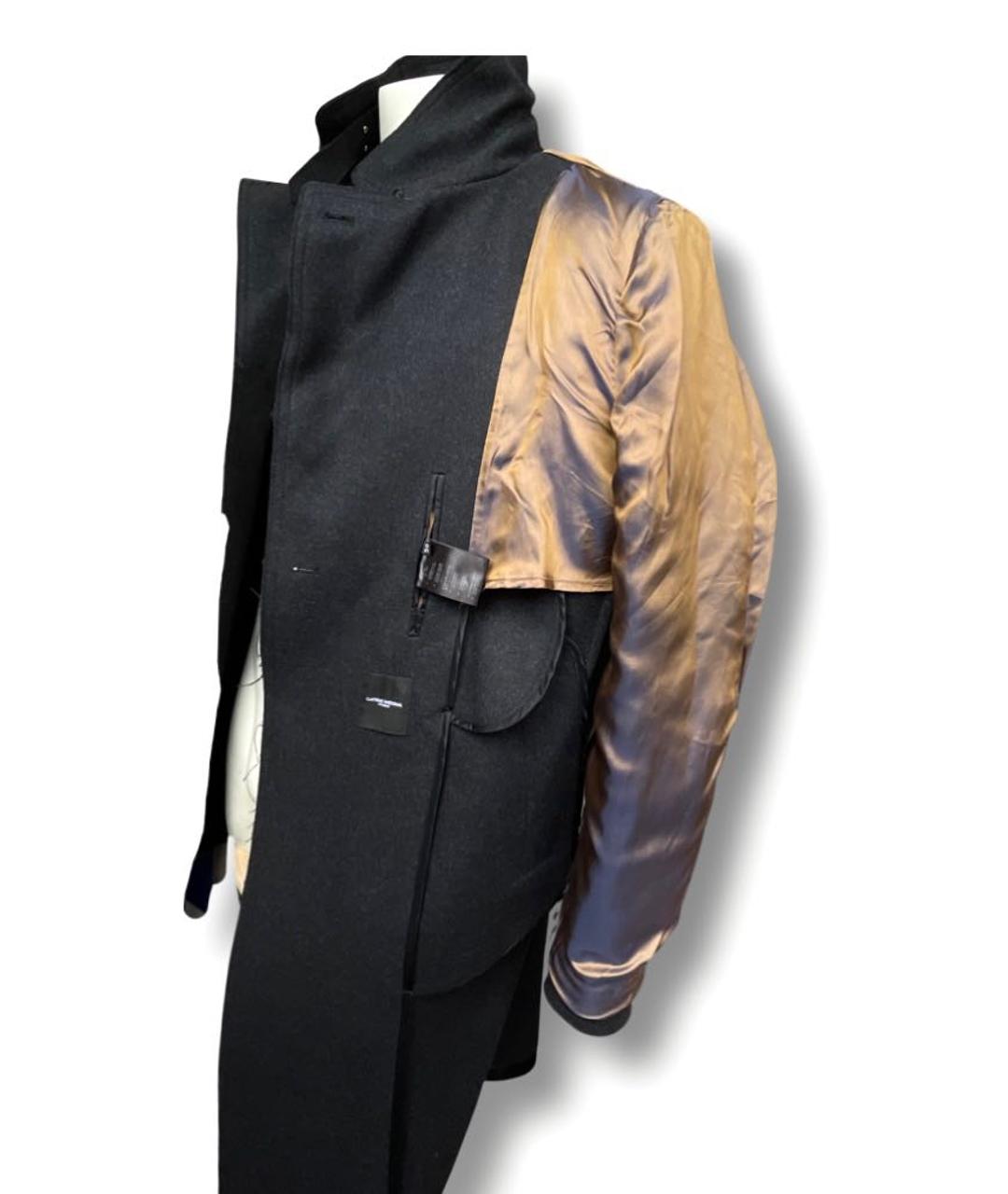 COSTUME NATIONAL Антрацитовое шерстяное пальто, фото 5