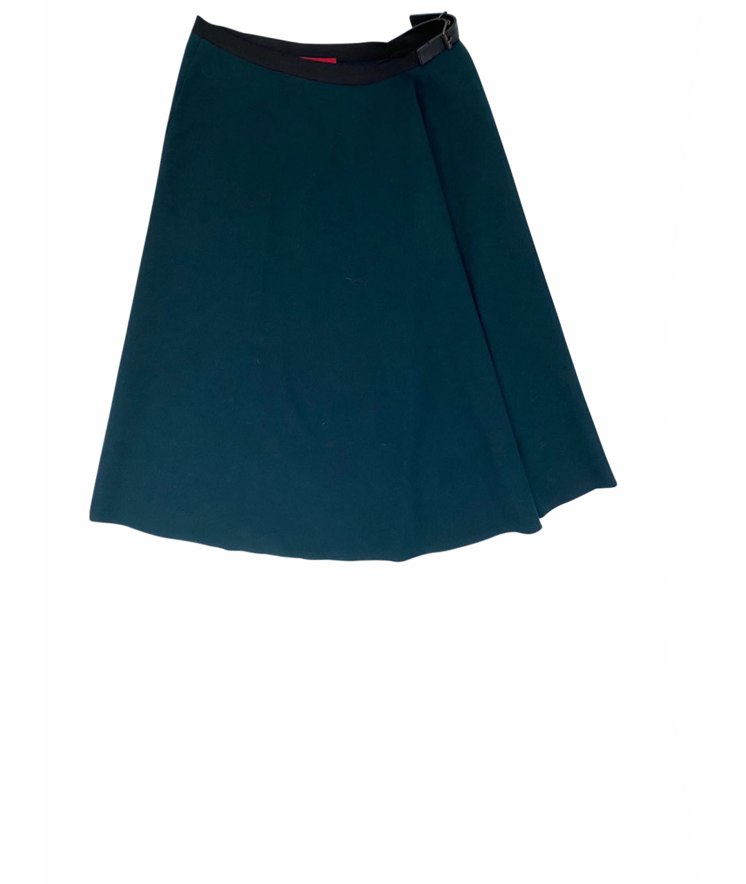 LANVIN Зеленая вискозная юбка миди, фото 9