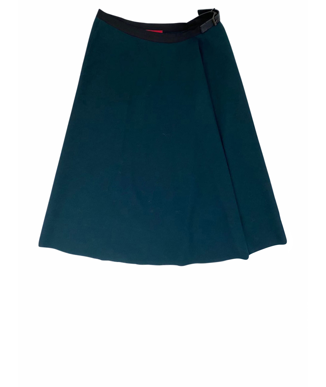 LANVIN Зеленая вискозная юбка миди, фото 1