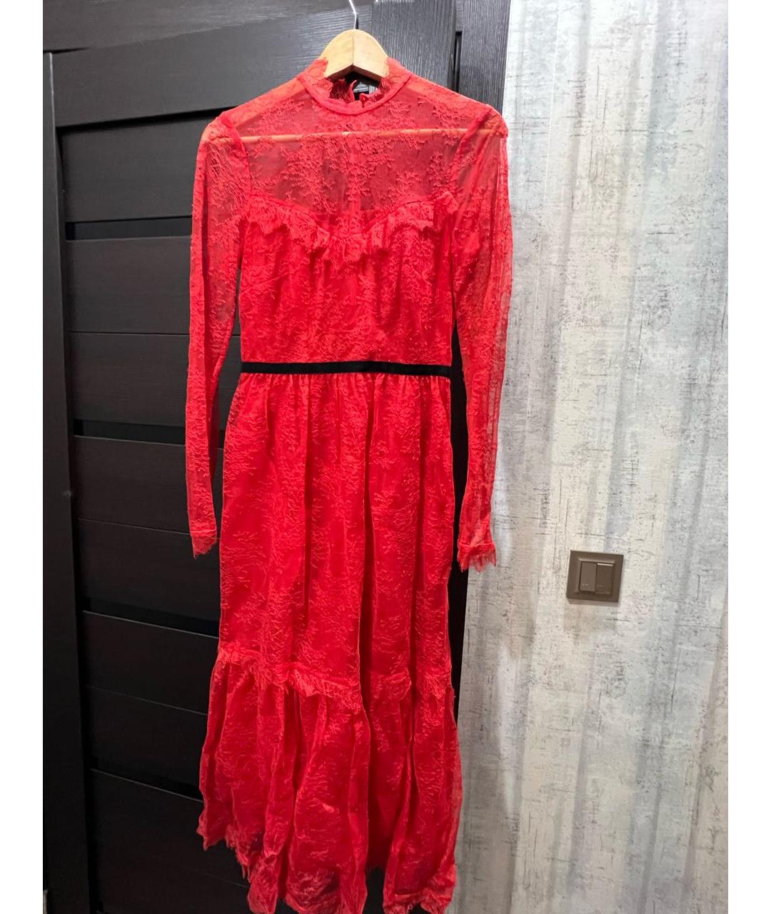 ERDEM Красное полиэстеровое платье, фото 3