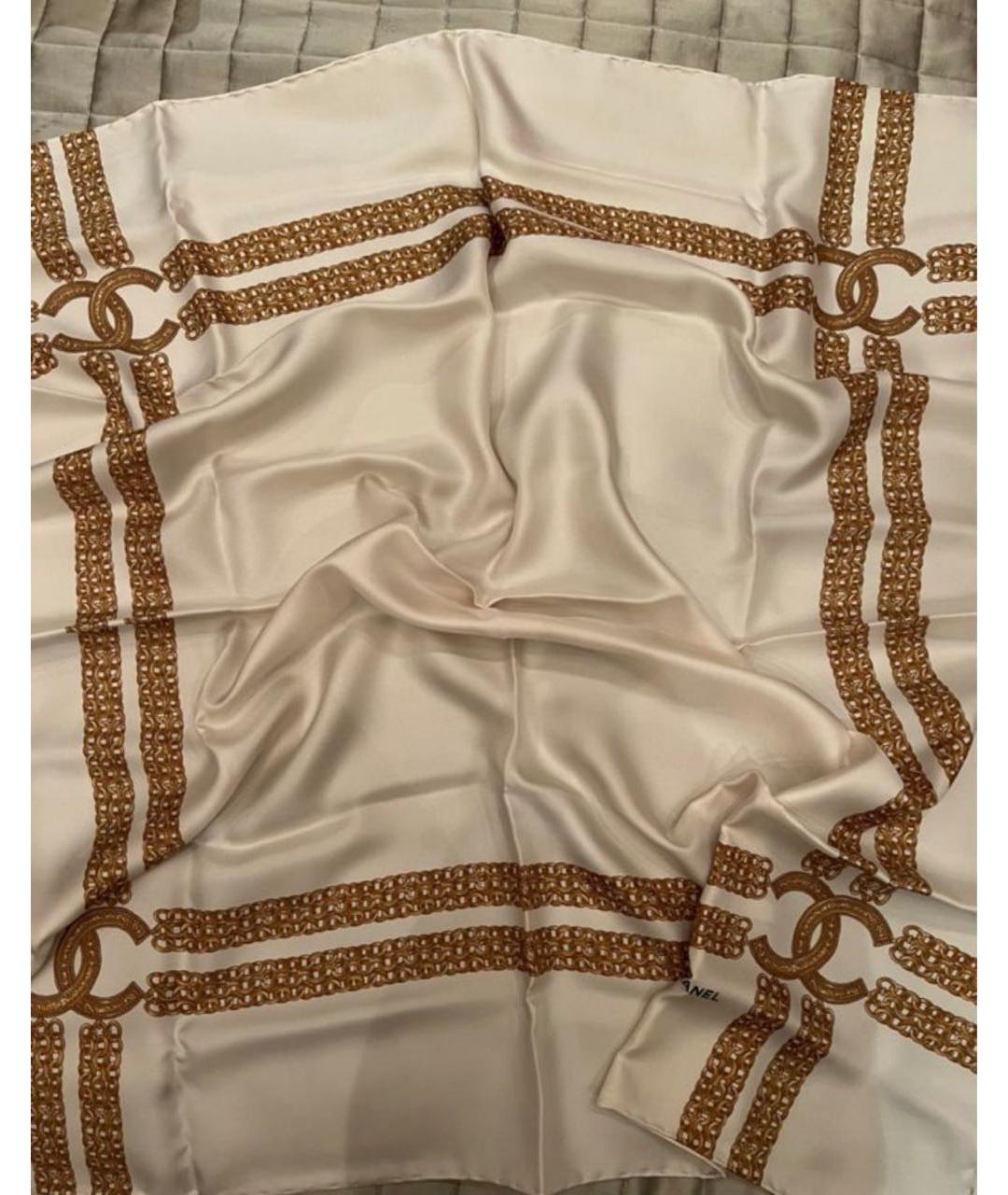 CHANEL PRE-OWNED Шелковый платок, фото 7