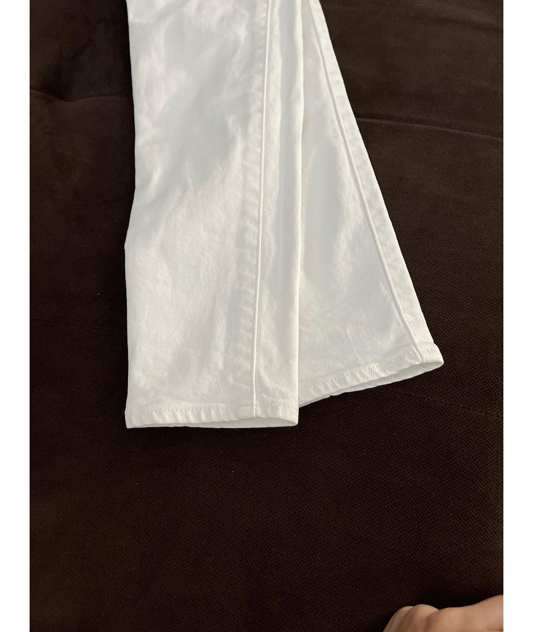 MOUSSY VINTAGE Белые хлопковые джинсы слим, фото 7