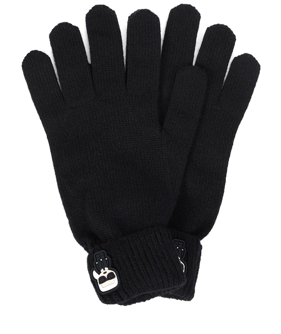 KARL LAGERFELD Черные перчатки, фото 1