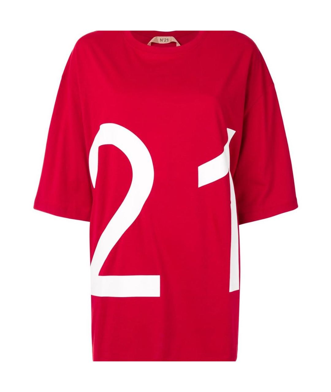 NO. 21 Красная хлопковая рубашка, фото 1