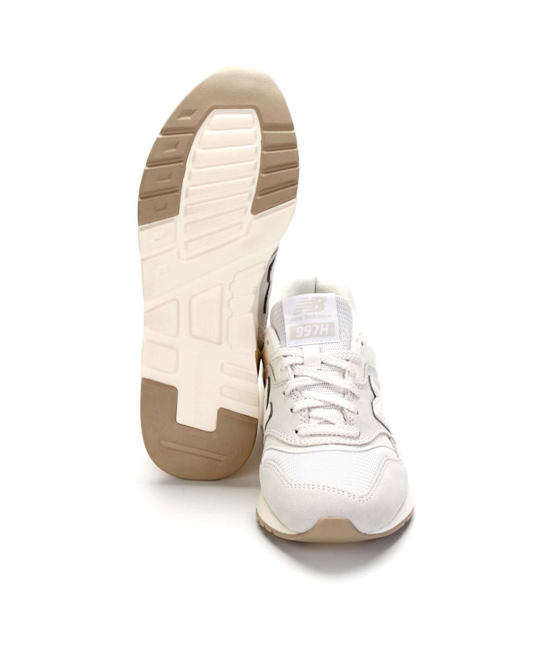 NEW BALANCE Бежевые замшевые низкие кроссовки / кеды, фото 3