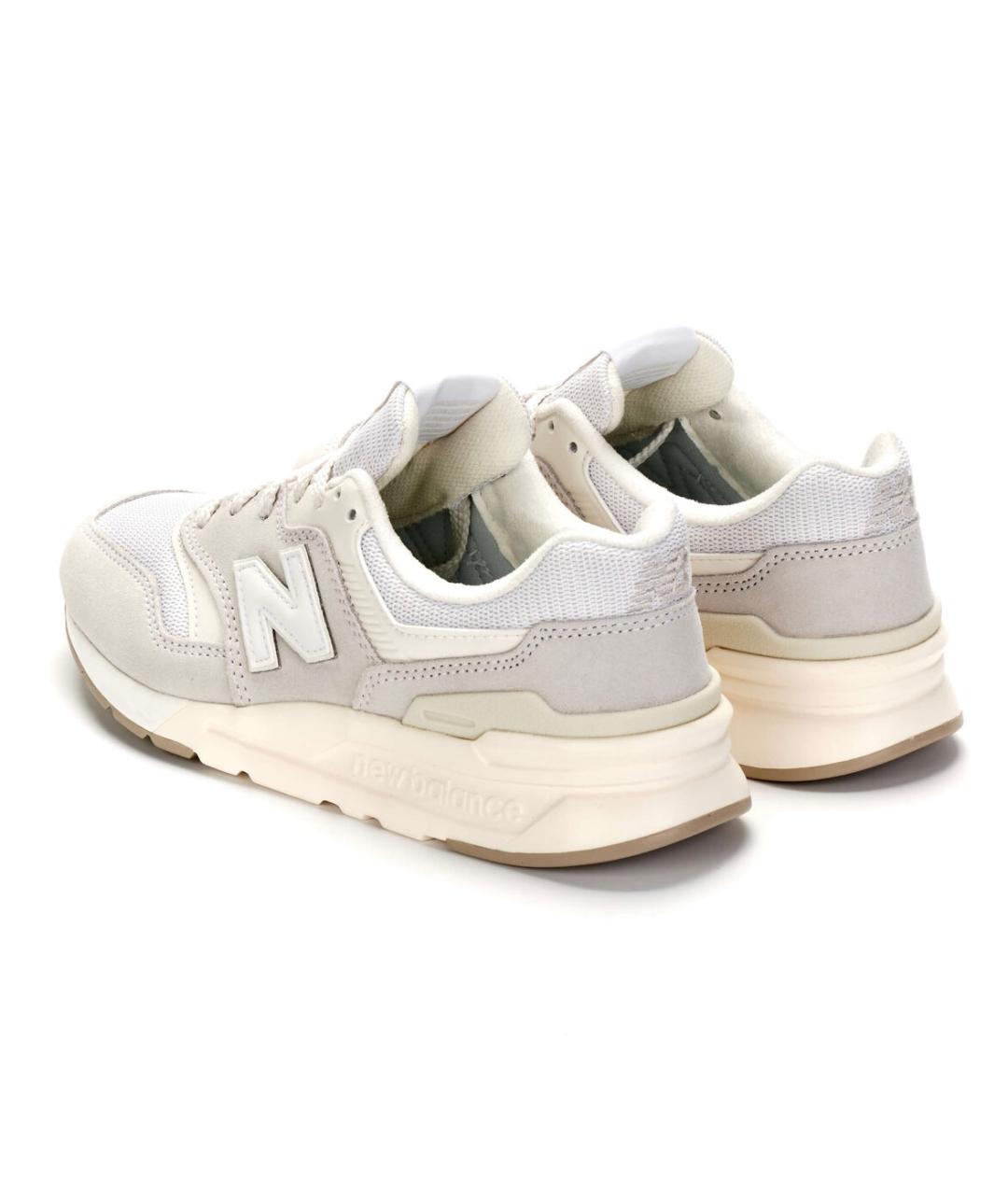 NEW BALANCE Бежевые замшевые низкие кроссовки / кеды, фото 4
