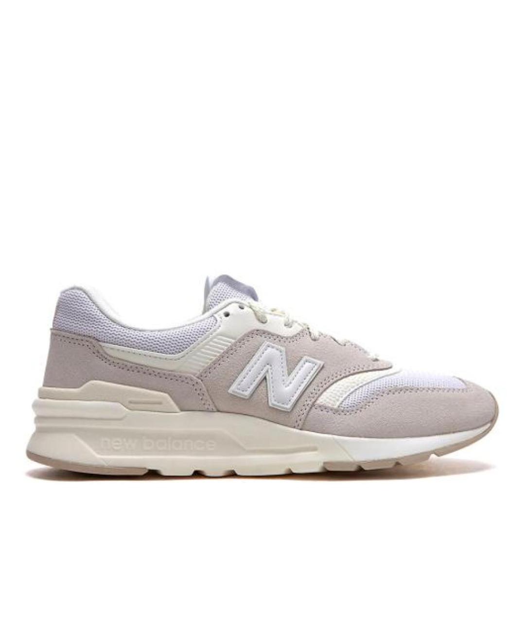 NEW BALANCE Бежевые замшевые низкие кроссовки / кеды, фото 1
