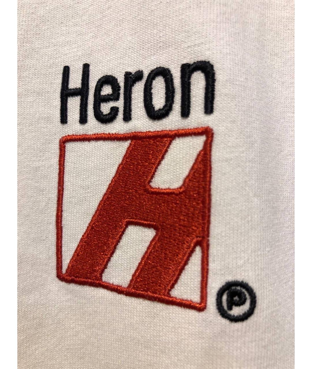 HERON PRESTON Белая хлопковая футболка, фото 5