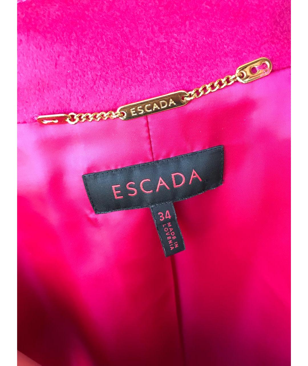 ESCADA Розовое кашемировое пальто, фото 5