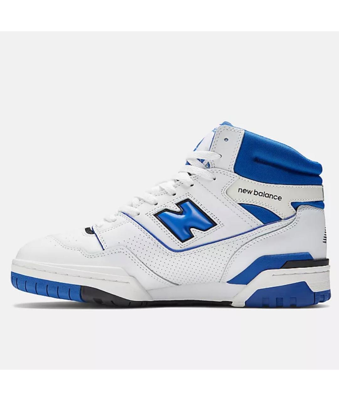 NEW BALANCE Синие кожаные высокие кроссовки / кеды, фото 5