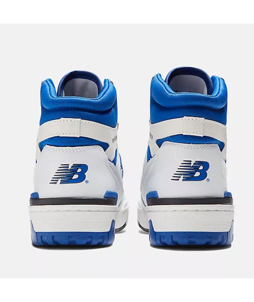 NEW BALANCE Синие кожаные высокие кроссовки / кеды, фото 4