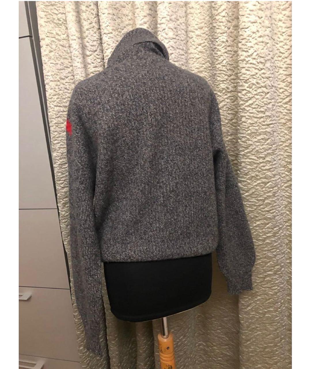 SANDRO Серый шерстяной джемпер / свитер, фото 2