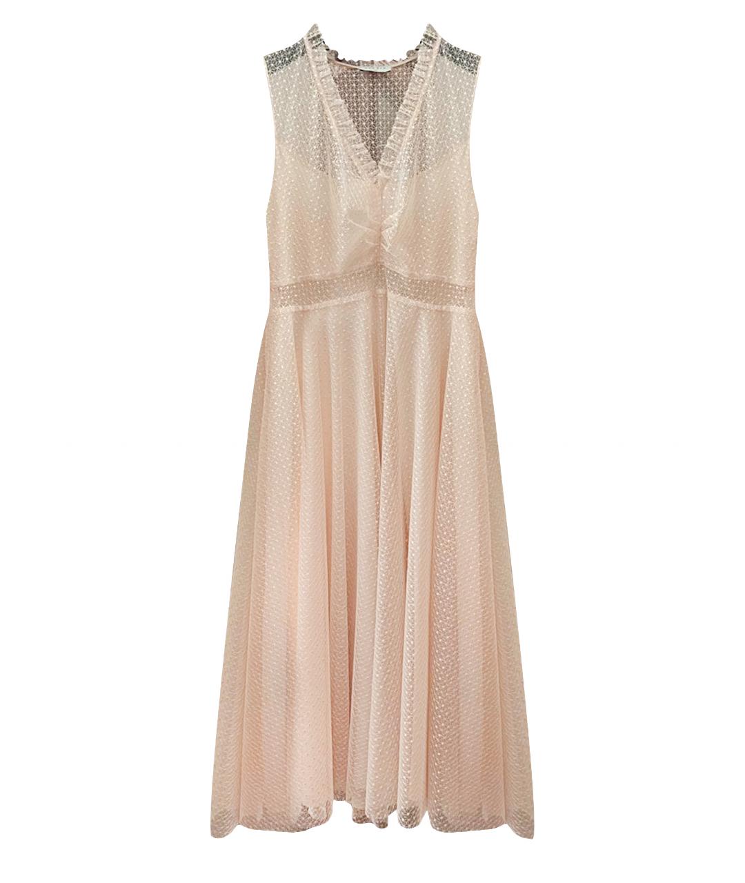 SANDRO Розовое полиэстеровое платье, фото 1