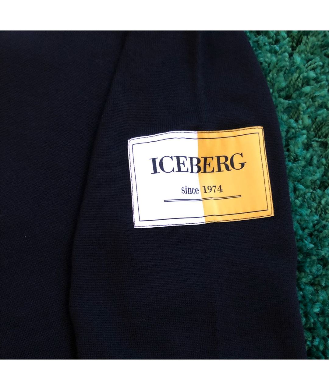 ICEBERG Черное шерстяное поло с длинным рукавом, фото 4