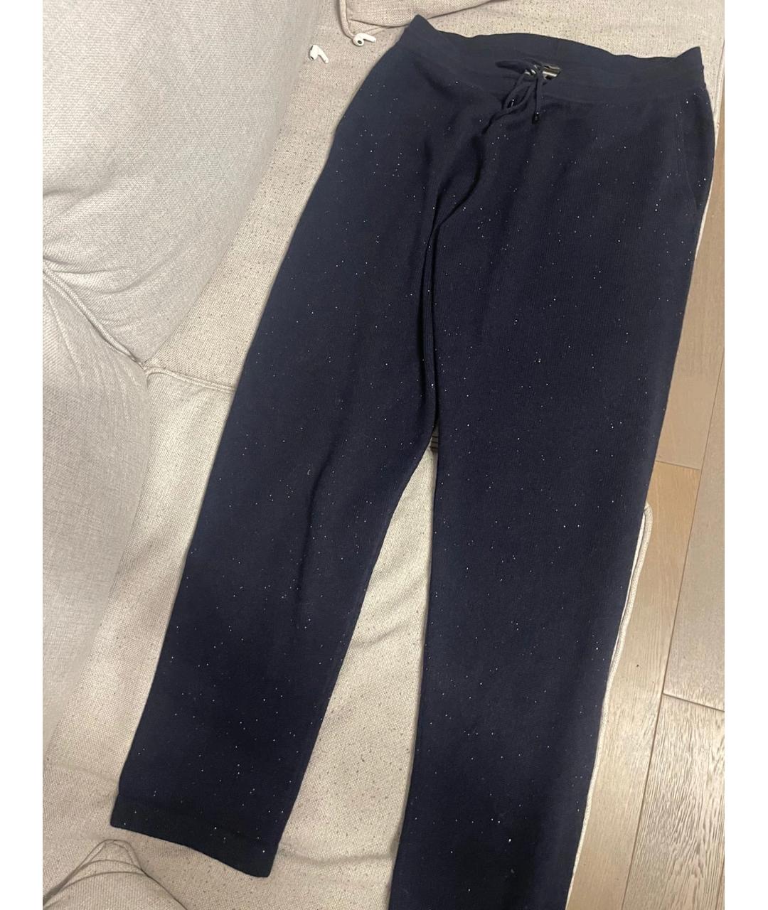 LORO PIANA Темно-синий кашемировый костюм с брюками, фото 5