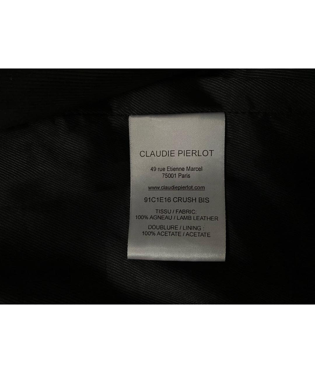 Claudie Pierlot Черная кожаная куртка, фото 3