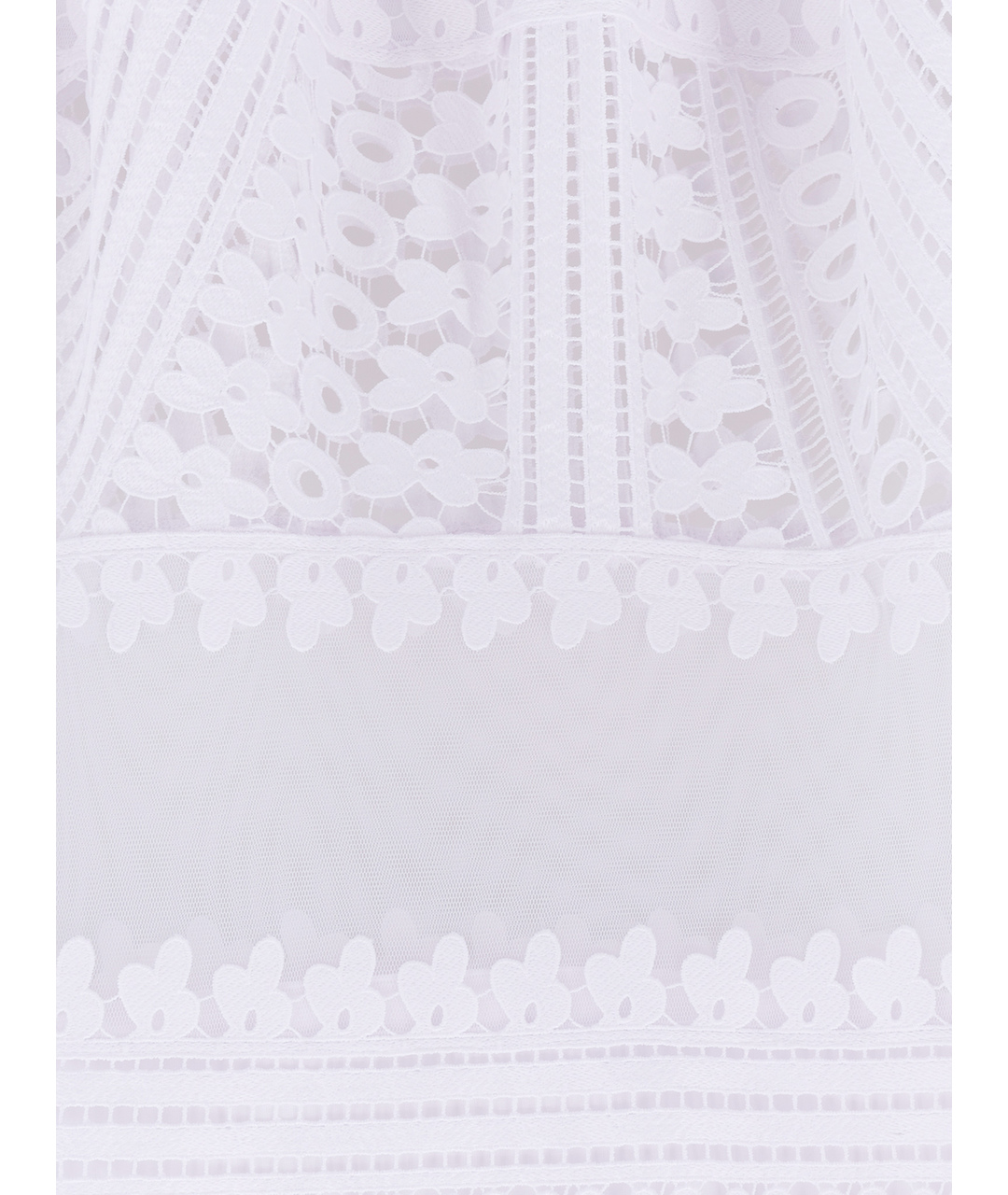CHARO RUIZ Белая хлопко-эластановая юбка макси, фото 4