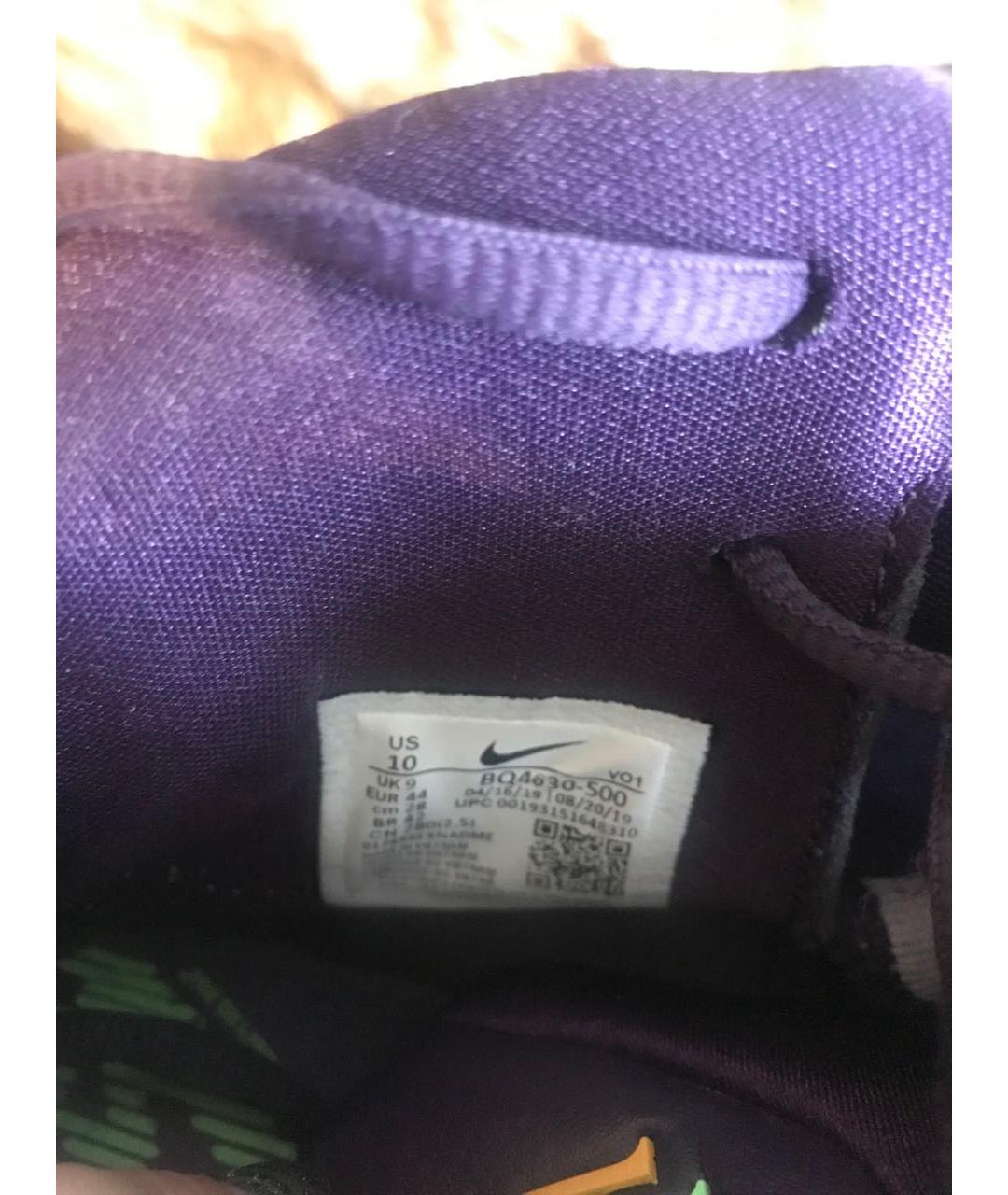 NIKE Фиолетовые высокие кроссовки / кеды, фото 7