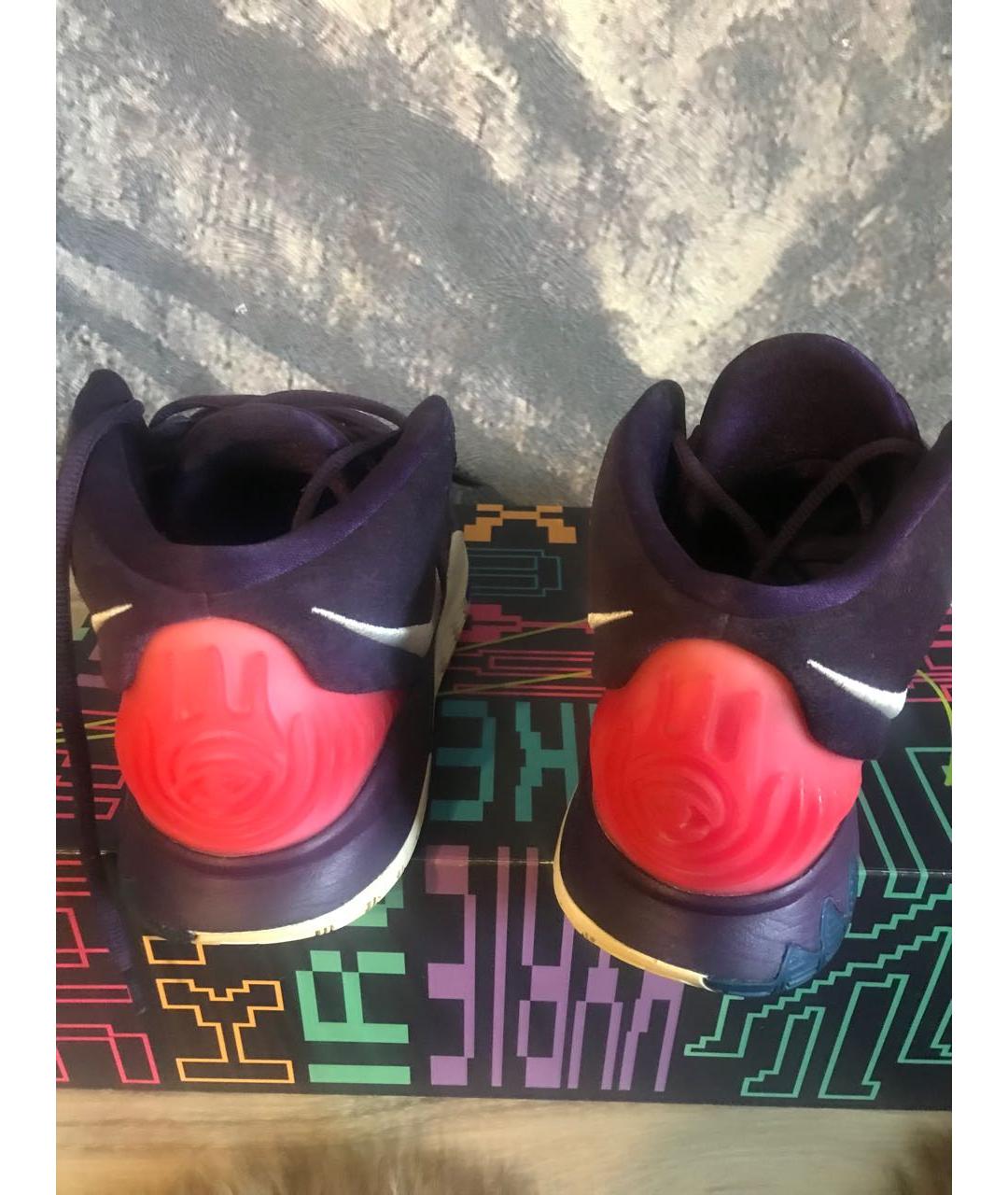 NIKE Фиолетовые высокие кроссовки / кеды, фото 3
