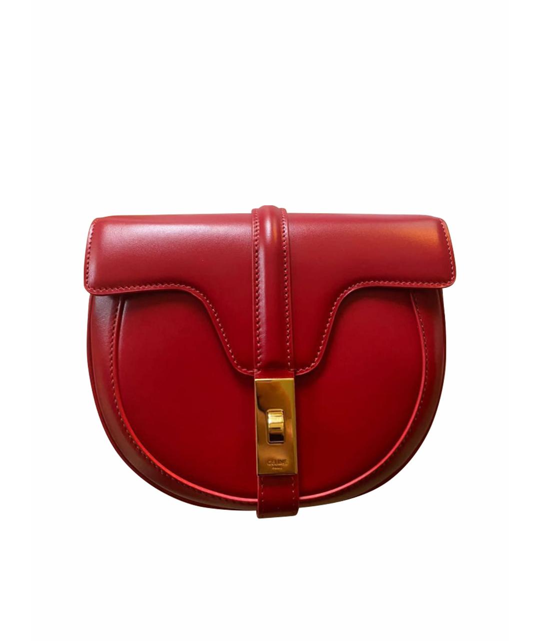 CELINE PRE-OWNED Красная кожаная сумка через плечо, фото 1