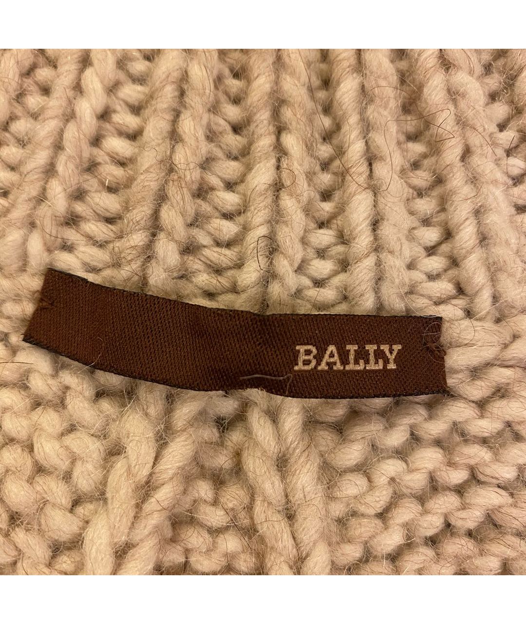 BALLY Бежевый шерстяной джемпер / свитер, фото 4