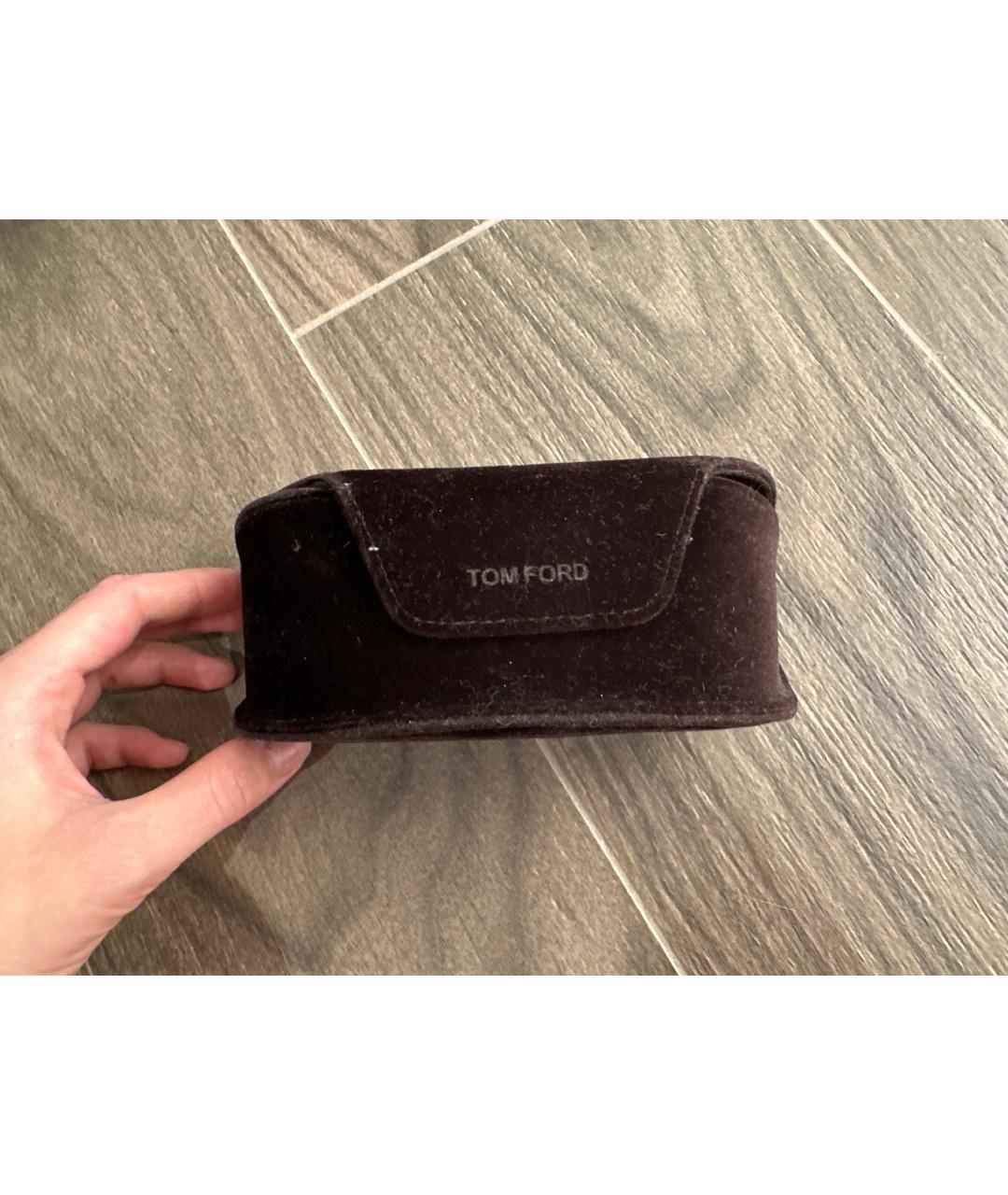 TOM FORD Черные пластиковые солнцезащитные очки, фото 4