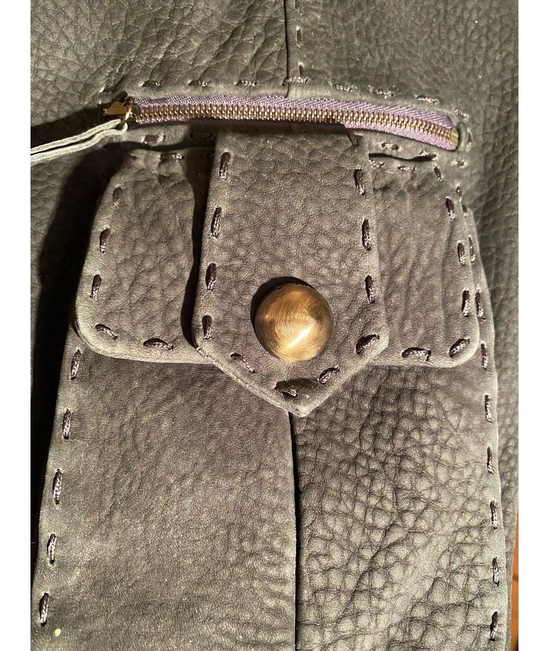 FENDI Зеленая кожаная куртка, фото 8