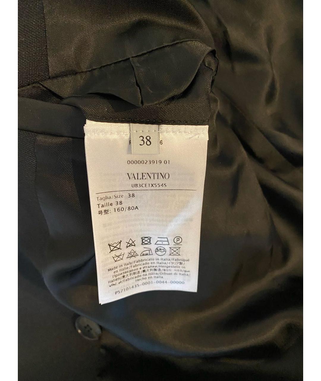 VALENTINO Черный шерстяной жакет/пиджак, фото 4