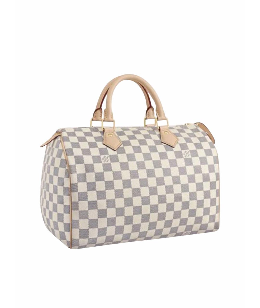 LOUIS VUITTON Белая сумка тоут из искусственной кожи, фото 1
