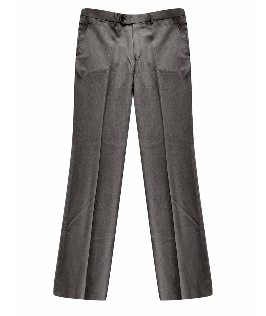 CH CAROLINA HERRERA Бежевые шерстяные классические брюки, фото 1