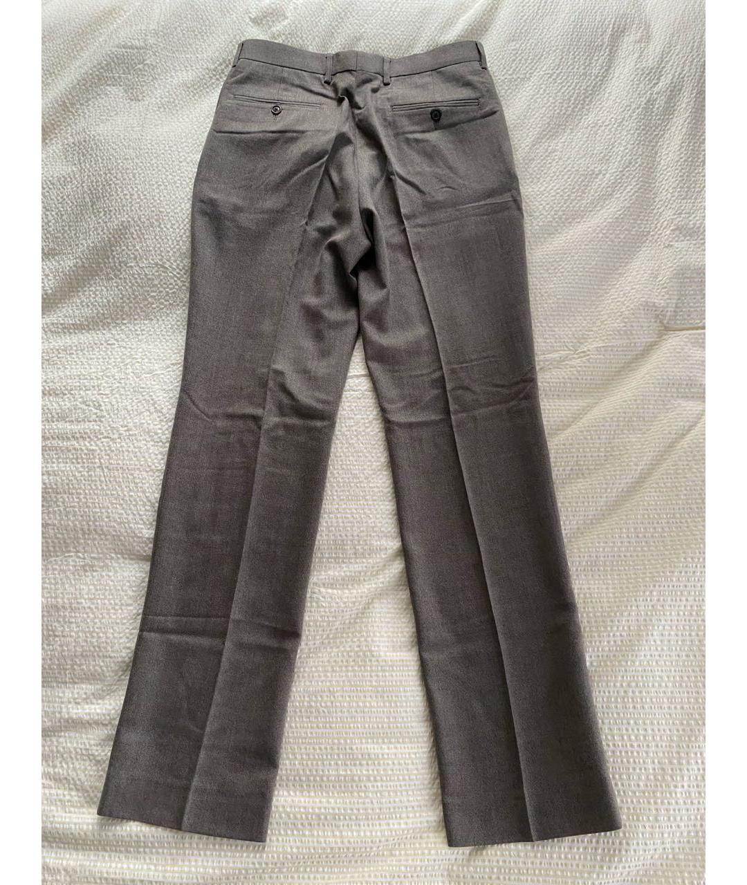 CH CAROLINA HERRERA Бежевые шерстяные классические брюки, фото 2