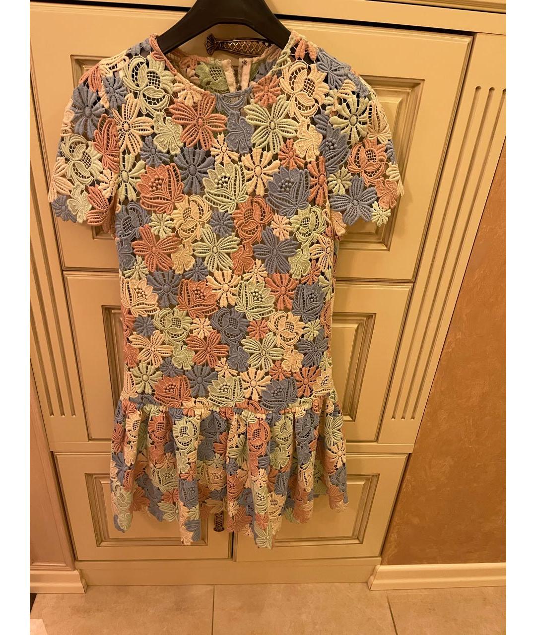 DOLCE&GABBANA Мульти хлопковое платье, фото 6