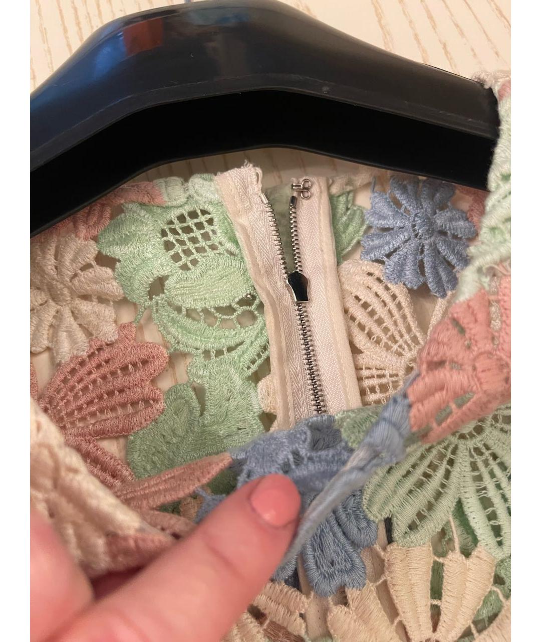 DOLCE&GABBANA Мульти хлопковое платье, фото 4